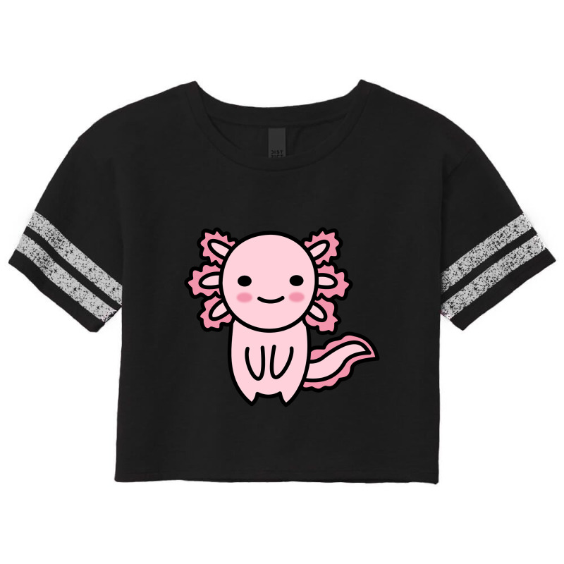 Cute Axolotl-szd1i Scorecard Crop Tee by Min05 | Artistshot