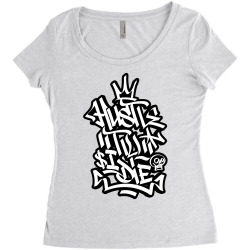 Hustle Til I Die Women's Triblend Scoop T-shirt | Artistshot
