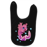 Cute Cartoon Axolotl With Bubbles Baby Bibs | Artistshot