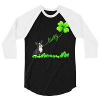 Boston Terrier T  Shirt Irish Lucky With Boston Terrier T  Shirt 3/4 Sleeve Shirt | Artistshot