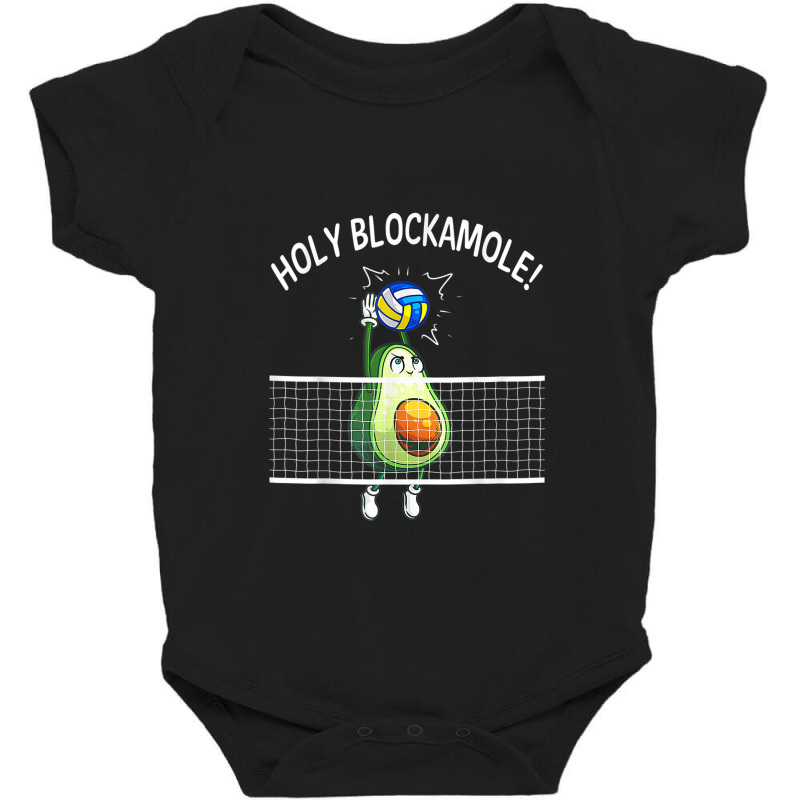 Holy Blockamole Volleyball Shirt Player Blocker Avocado Baby Bodysuit by ReginaldLewisMay | Artistshot