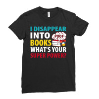 Reading I Disappear Into Books Ladies Fitted T-shirt | Artistshot