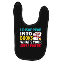 Reading I Disappear Into Books Baby Bibs | Artistshot