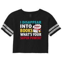 Reading I Disappear Into Books Scorecard Crop Tee | Artistshot