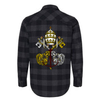 Emblem Of The Papacy Holy See Flannel Shirt | Artistshot