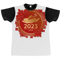 Chinese Zodiac Horoscope Decor New Year Of The Rabbit 2023 Graphic T-shirt | Artistshot