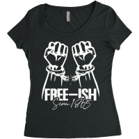 African American Pride Fight For Freedom Women's Triblend Scoop T-shirt | Artistshot