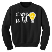 Reading Is Lit English Teacher For Bookworms Youth Sweatshirt | Artistshot