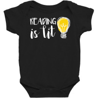 Reading Is Lit English Teacher For Bookworms Baby Bodysuit | Artistshot