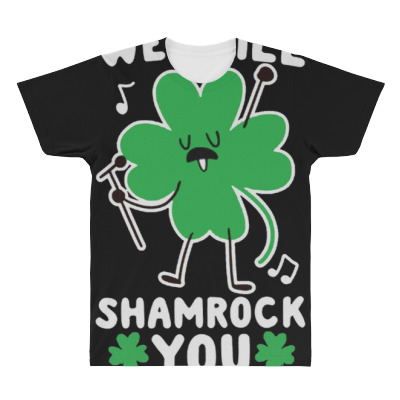 We Will Shamrock You All Over Men's T-shirt Designed By Bariteau Hannah