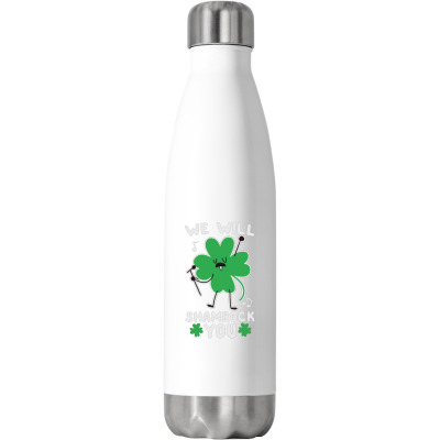 We Will Shamrock You Stainless Steel Water Bottle Designed By Bariteau Hannah