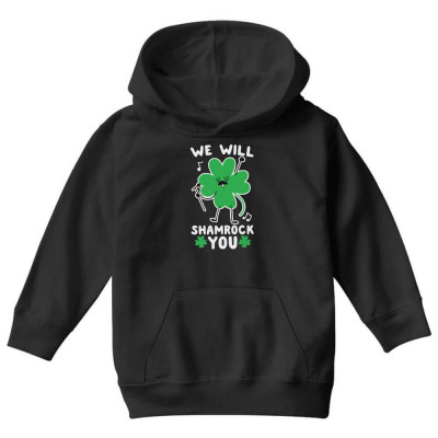 We Will Shamrock You Youth Hoodie Designed By Bariteau Hannah
