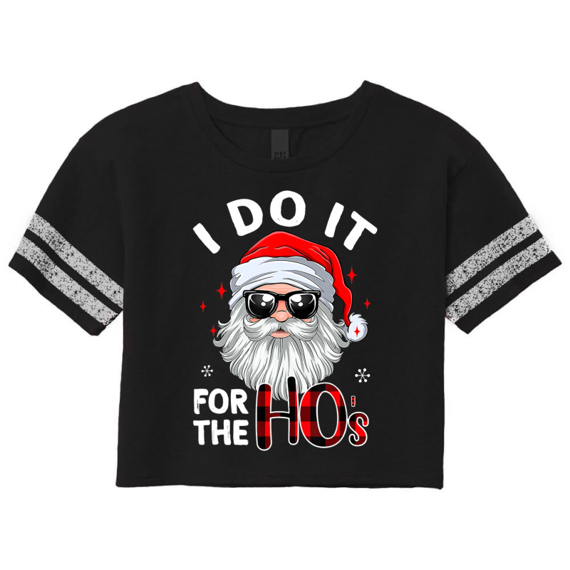 I Do It For The Hos Christmas 2022 Santa In Scorecard Crop Tee by yumgaugeteuda | Artistshot