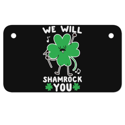 We Will Shamrock You Motorcycle License Plate Designed By Bariteau Hannah