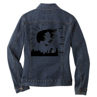 Enjoy Your Life In Black   Amazing Women Collection Ladies Denim Jacket | Artistshot