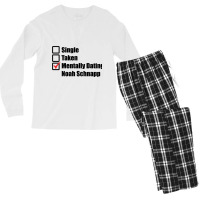 Limited Edition - Mentally Dating Noah Schnapp Men's Long Sleeve Pajama Set | Artistshot