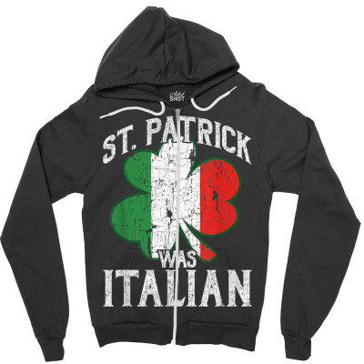 Patrick Was Italian Zipper Hoodie Designed By Bariteau Hannah