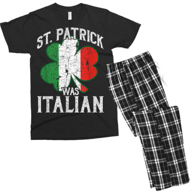 Patrick Was Italian Men's T-shirt Pajama Set Designed By Bariteau Hannah