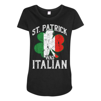 Patrick Was Italian Maternity Scoop Neck T-shirt Designed By Bariteau Hannah
