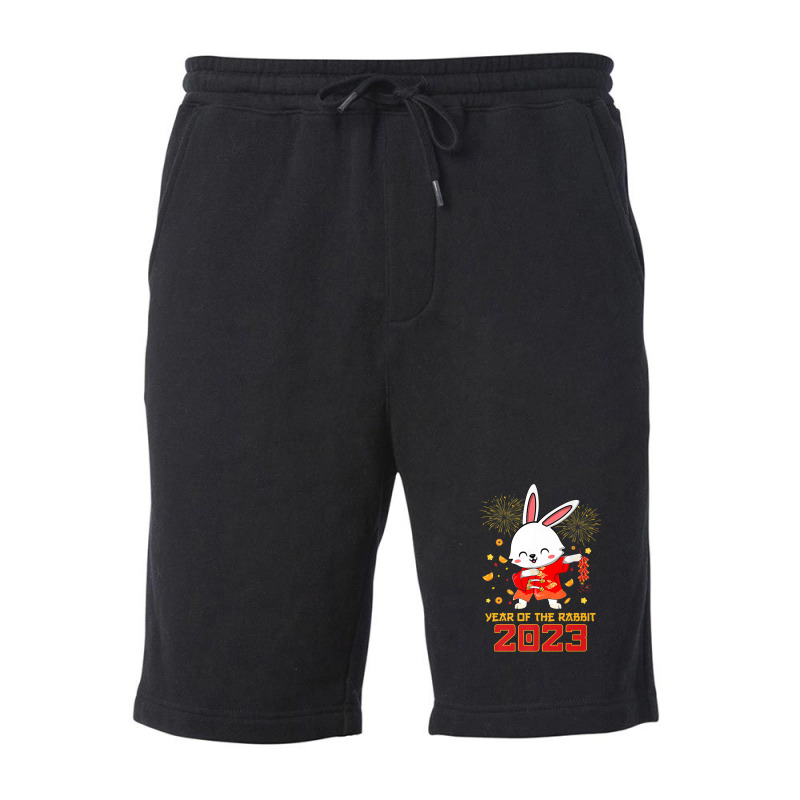 Dabbing Year Of The Rabbit - Happy Chinese New Year 2023 Fleece Short | Artistshot