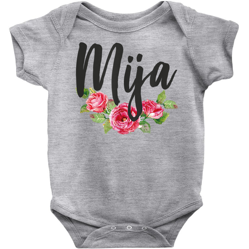 Mija Latina Floral T Shirt Baby Bodysuit by lavenakf44f | Artistshot