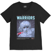 Anime Manga Warrior Woman Samurai V-neck Tee | Artistshot