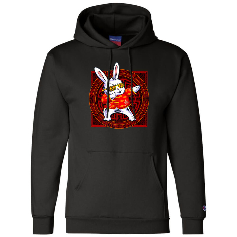 Happy New Year 2023 Dabbing Rabbit Chinese 12 Zodiac Champion Hoodie | Artistshot