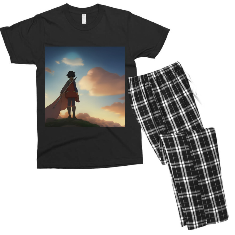 Anime Warrior Men's T-shirt Pajama Set | Artistshot