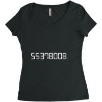 Calculator  Boobless  Funny Trick Women's Triblend Scoop T-shirt | Artistshot