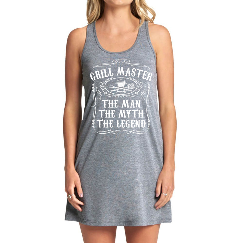 Grill Master The Man The Myth Legend Bbq Smoker Tank Dress by rastyrocl | Artistshot