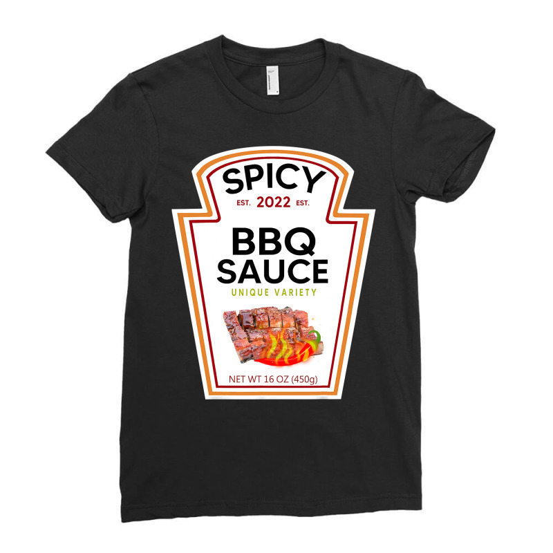 Bbq Sauce Hot Spicy Grill Ketchup Barbeque Halloween Costume Ladies Fitted T-shirt | Artistshot