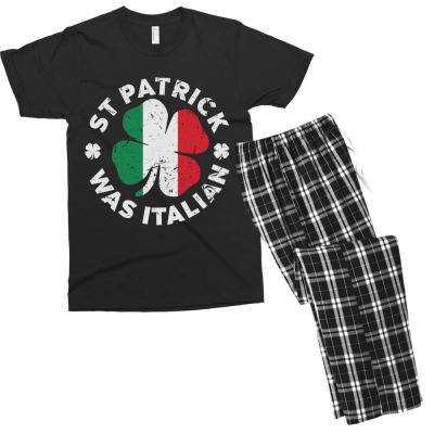 Patrick Was Italian Men's T-shirt Pajama Set Designed By Bariteau Hannah