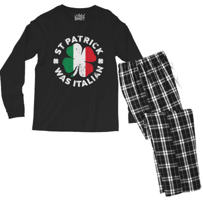 Patrick Was Italian Men's Long Sleeve Pajama Set Designed By Bariteau Hannah