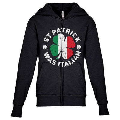 Patrick Was Italian Youth Zipper Hoodie Designed By Bariteau Hannah