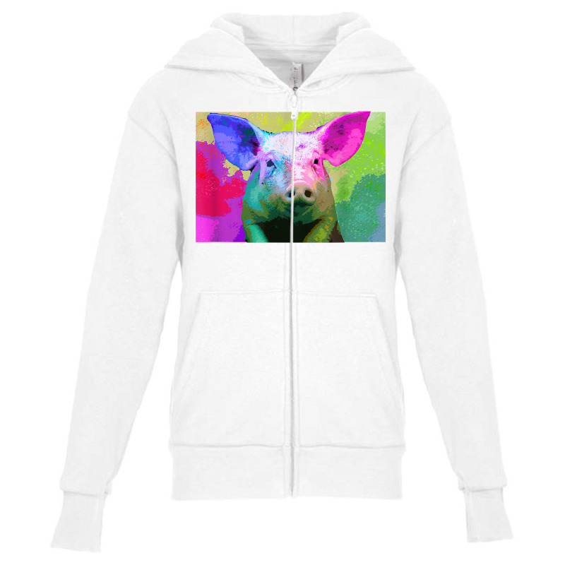 Pig Farming   Farmer Animal Pork T Shirt Youth Zipper Hoodie by meritzjla | Artistshot