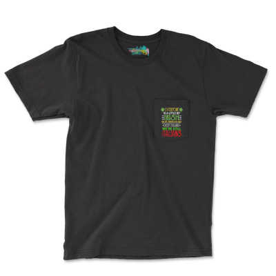 Italians Irish Pocket T-shirt Designed By Bariteau Hannah