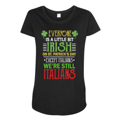 Italians Irish Maternity Scoop Neck T-shirt Designed By Bariteau Hannah