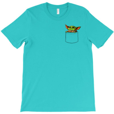 Yoda Pocket T-shirt Designed By Rakuzanian