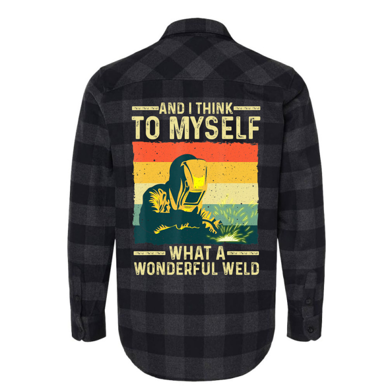 Funny Vintage Welding Dad Blacksmith Worker Flannel Shirt | Artistshot