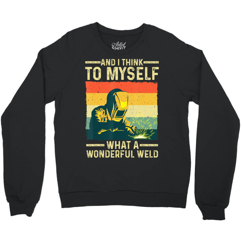 Funny Vintage Welding Dad Blacksmith Worker Crewneck Sweatshirt | Artistshot