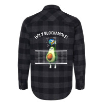 Funny Volleyball Women Holy Guacamole Player Blocker Flannel Shirt | Artistshot