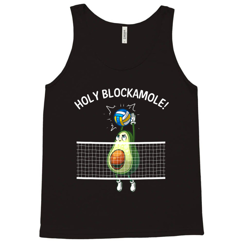 Funny Volleyball Women Holy Guacamole Player Blocker Tank Top by behindcedar22 | Artistshot