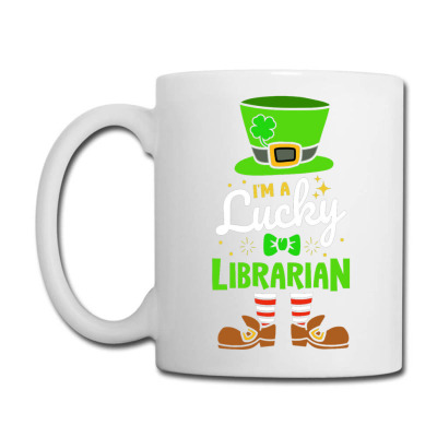 Lucky Librarian Shamrock Luck Coffee Mug Designed By Bariteau Hannah