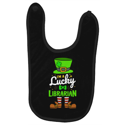 Lucky Librarian Shamrock Luck Baby Bibs Designed By Bariteau Hannah