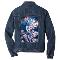 Sakura Tree Close Up Picture Detailed Photo Realism T Shirt Men Denim Jacket | Artistshot