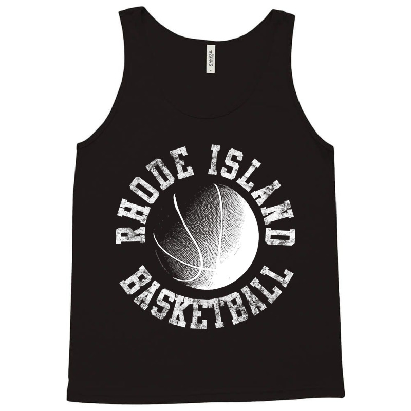 Vintage Rhode Island Basketball Tank Top by greggjvandervor | Artistshot