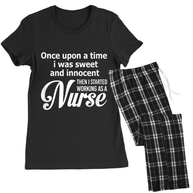 I Was Sweet And Innocent Then I Started Working Shirt Gift Women's Pajamas Set by NICHOLASALACKY | Artistshot