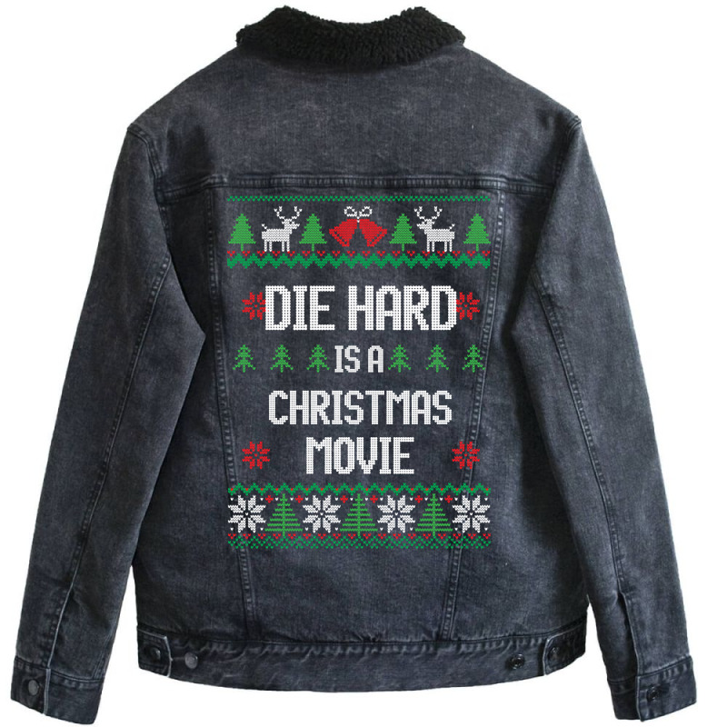 Die Hard Is A Christmas Movie Unisex Sherpa-Lined Denim Jacket by Crews Micki | Artistshot