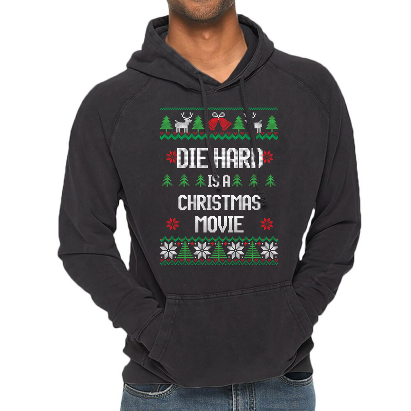 Die Hard Is A Christmas Movie Vintage Hoodie by Crews Micki | Artistshot