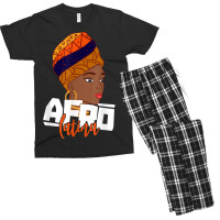 Afro Black Latina Natural Pride Shirt - Afro Latinx Educated Men's T-shirt Pajama Set | Artistshot